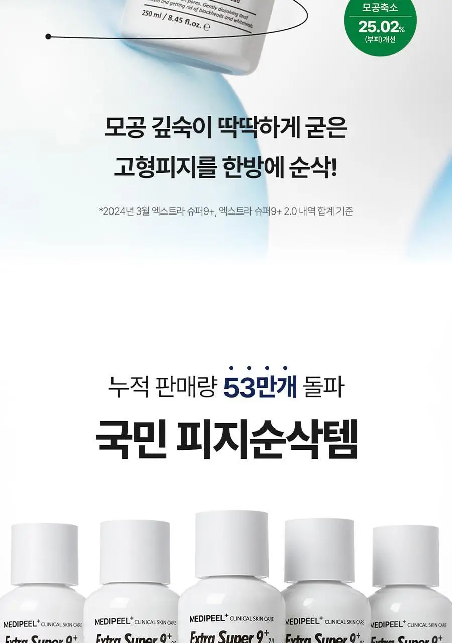 [피지클리너] 메디필 엑스트라 슈퍼9 플러스 2.0 250ml 기획 상세페이지 5